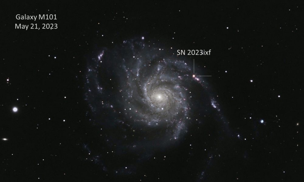 ابرنواختر SN2023ixf در صورت فلکی فرفره